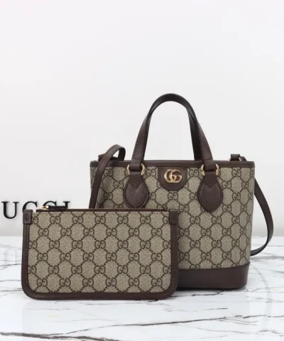 GUCCI OPHIDIA SMALL GG TOTE BAG - ultra-realistic fake purse