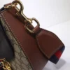 Fake Gucci Supreme Monogram Web Medium Padlock Messenger Shoulder Bag - affordable luxury replica bag