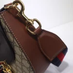 Replica Gucci Supreme Monogram Web Medium Padlock Messenger Schoudertas - betaalbare luxe replica tas