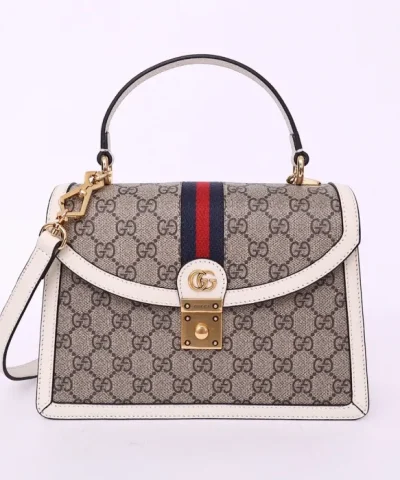 Replica Gucci Ophidia Small Top Handle Bag With Web - best quality fake designer bag