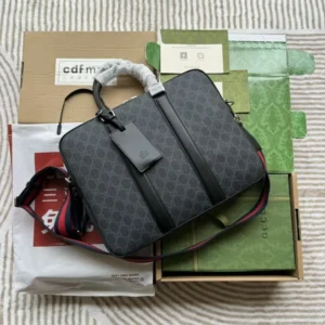 Replica Gucci GG Black Briefcase - 1:1 premium replica handbag