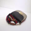 Fake Gucci Supreme Monogram Web Medium Padlock Messenger Shoulder Bag - affordable luxury replica bag