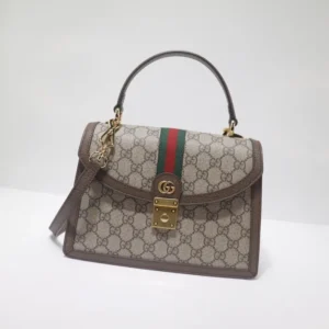 Replica Gucci Ophidia Small Top Handle Bag With Web - elite factory replica handbag