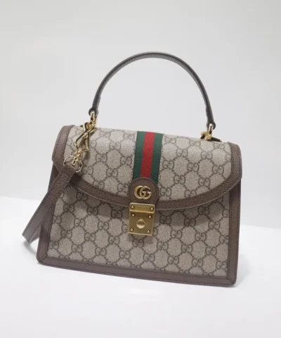 Replica Gucci Ophidia Small Top Handle Bag With Web - elite factory replica handbag