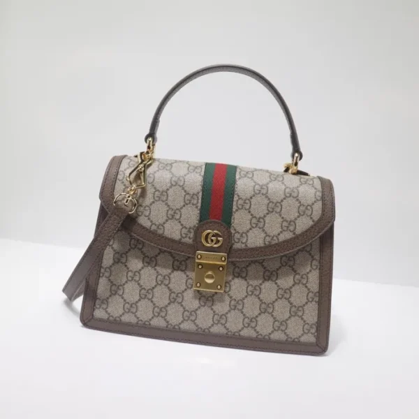 Replica GUCCI OPHIDIA SMALL TOP HANDLE BAG WITH WEB - affordable designer bags