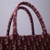 Fake Dior Tote Book Red Print - 1:1 premium replica handbag