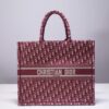 Fake Dior Tote Book Red Print - high-quality designer bag dupe