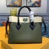 Replica Louis Vuitton On My Side Dark Green - high-end replica designer purse