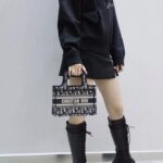 Replica Dior Tote Book Mini Cd Black