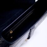 Replica Dior Saddle Bag Crocodile Black - high-end replica designer purse