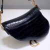Replica Dior Saddle Bag Crocodile Black - affordable luxury replica bag