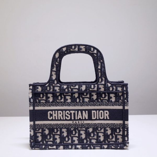 Replica Dior Tote Book Mini Cd Black