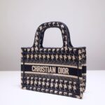Replica Dior Tote Book Mini Houndstooth - affordable luxury replica bag