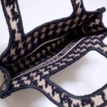 Replica Dior Tote Book Mini Houndstooth
