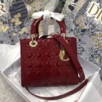 Replica Lady Dior Large Red Patent