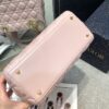 Fake Lady Dior Large Pink - 1:1 premium replica handbag