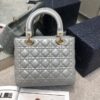Replica Lady Dior Large Silver - best quality fake designer bag