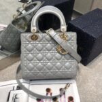 Αντίγραφο Lady Dior Large Silver - κορυφαίας ποιότητας τσάντα πολυτελείας