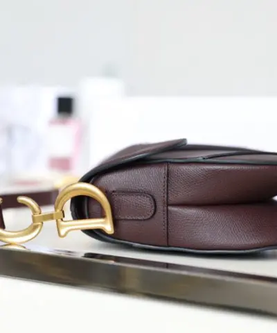 Replica Dior Saddle Bag Bordeaux - top-grade luxury bag dupe