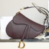 Replica Dior Saddle Bag Bordeaux - top-grade luxury bag dupe