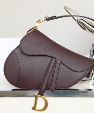 Replica Dior Saddle Bag Bordeaux - top-grade luxury bag dupe
