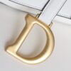 Fake Dior Saddle White Wool - ultra-realistic fake purse