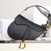 Fake Dior Saddle Bag Black - high-quality designer bag dupe