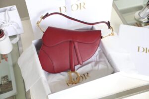 Replica Dior Saddle Bag Red - best quality fake designer bag