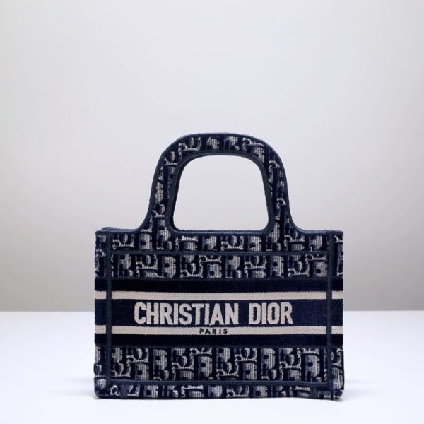 Replica Dior Tote Book Mini Cd Blauw