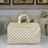 Fake Louis Vuitton Speedy White Grid - 1:1 premium replica handbag