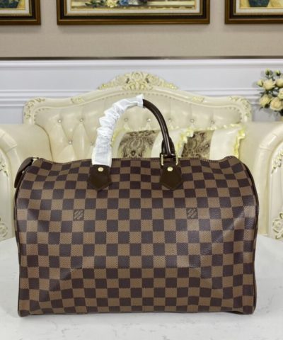 Replica Louis Vuitton Speedy Brown Grid - best quality fake designer bag