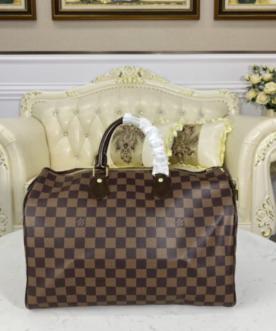 Replica Louis Vuitton Speedy Brown Grid - high-end replica designer purse