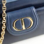 Replica Dior Double Bag Blue - affordable luxury replica bag