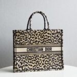 Replica Dior Tote Book Leopard Print - top-grade luxury bag dupe