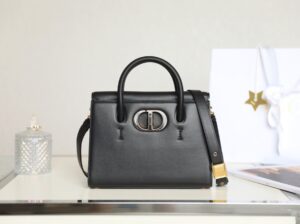 Fake Dior St Honoré Tote Black - premium superclone handbag