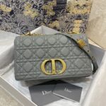 Replica Dior Caro Bag Grey - high-end replica designer purse