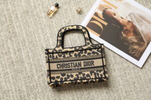 Replica Dior Tote Book Mini Leopard - high-end replica designer purse