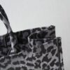 Replica Dior Tote Book Leopard Grey - high-quality designer bag dupe