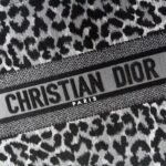 Replica Dior Tote Book Leopard Grey