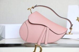 Fake Dior Saddle Bag Pink - high-end replica designer purse