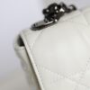 Replica Dior Caro Bag White Gunmetal - affordable luxury replica bag