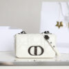 Replica Dior Caro Bag White Gunmetal - 1:1 premium replica handbag