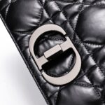 Replica Dior Caro Bag Diamond Black - 1:1 premium replica handbag
