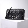 Replica Dior Caro Bag Diamond Black - top-grade luxury bag dupe