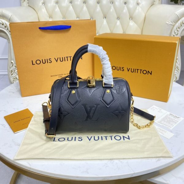 Replica Louis Vuitton Speedy Bandouliere 20 Full Black