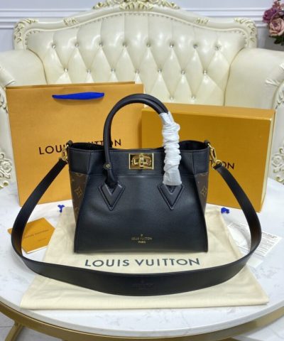 Fake Louis Vuitton On My Side PM Black - designer handbag clone