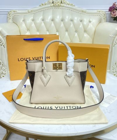 Fake Louis Vuitton On My Side PM Beige - best quality fake designer bag