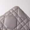Replica Dior Caro Bag Diamond Grey - designer handbag clone