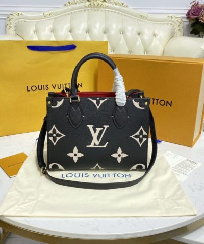 Fake LV Onthego PM Black - affordable luxury replica bag