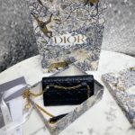 Replica Dior Miss Caro Pouch Black - 1:1 premium replica handbag